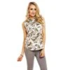 Ärmellose Damen Jeansbluse In Army-Look Camouflage/Grau 2 Ärmellose Damen Jeansbluse In Army-Look Camouflage/Grau -Look Motto Verkäufe aermellose damen jeansbluse in army look camouflage grau