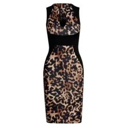 Ärmelloses Midi Etuikleid Animalprint Leopard Schwarz/Braun 10 Ärmelloses Midi Etuikleid Animalprint Leopard Schwarz/Braun -Look Motto Verkäufe aermelloses midi etuikleid animalprint leopard schwarz braun4