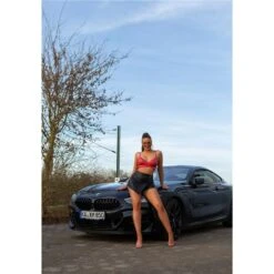 Bauchfreies Damen Wickel-Top In Wetlook Clubwear Rot -Look Motto Verkäufe bauchfreies damen wickel top in wetlook clubwear rot5