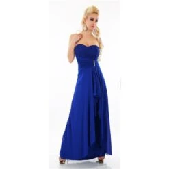 Bodenlanges Cocktail Abendkleid Mit Chiffon-Schleier Royal Blau -Look Motto Verkäufe bodenlanges cocktail abendkleid mit chiffon schleier royal blau6