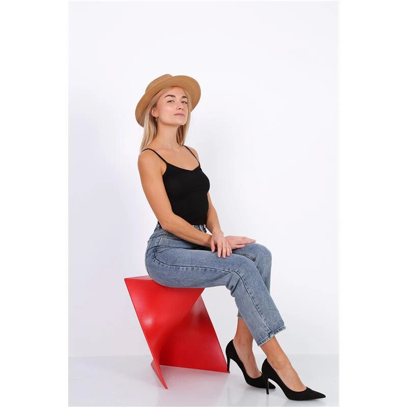 Damen Basic Feinripp Crop Top Mit Spaghettiträgern Schwarz 4 Damen Basic Feinripp Crop Top Mit Spaghettiträgern Schwarz – Bild 2