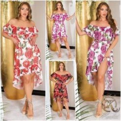 Damen Carmen-Kleid Mit Blumenmuster Inkl. Gürtel Rot 17 Damen Carmen-Kleid Mit Blumenmuster Inkl. Gürtel Rot -Look Motto Verkäufe damen carmen kleid mit blumenmuster inkl guertel rot8