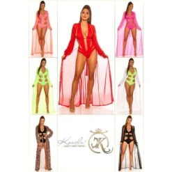 Damen Strand Kimono Lang Aus Chiffon Strandkleid Rot 11 Damen Strand Kimono Lang Aus Chiffon Strandkleid Rot -Look Motto Verkäufe damen strand kimono lang aus chiffon strandkleid rot5