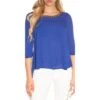 Elegante Damen Chiffon Bluse Mit Halblangen Ärmeln Royal Blau -Look Motto Verkäufe elegante damen chiffon bluse mit halblangen aermeln royal blau