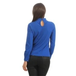 Elegante Damen Langarm-Bluse Mit Volants Und Perlen Royal Blau 7 Elegante Damen Langarm-Bluse Mit Volants Und Perlen Royal Blau -Look Motto Verkäufe elegante damen langarm bluse mit volants und perlen royal blau3