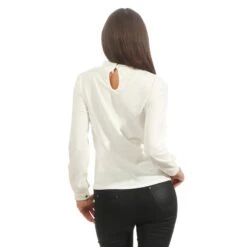 Elegante Damen Langarm-Bluse Mit Volants Und Perlen Weiß 7 Elegante Damen Langarm-Bluse Mit Volants Und Perlen Weiß -Look Motto Verkäufe elegante damen langarm bluse mit volants und perlen weiss3