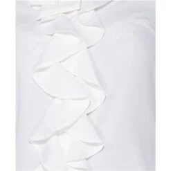 Elegante Damen Langarm-Schluppenbluse Mit Volants Weiß -Look Motto Verkäufe elegante damen langarm schluppenbluse mit volants weiss7