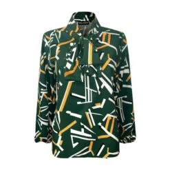 Elegante Damen Schluppenbluse Mit Abstraktem Muster Grün 10 Elegante Damen Schluppenbluse Mit Abstraktem Muster Grün -Look Motto Verkäufe elegante damen schluppenbluse mit abstraktem muster gruen5