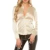 Elegante Klassische Langarm Satin Bluse Beige 2 Elegante Klassische Langarm Satin Bluse Beige -Look Motto Verkäufe elegante klassische langarm satin bluse beige