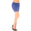 Eleganter Minirock Mit Zier-Reißverschlüssen Royal Blau -Look Motto Verkäufe eleganter minirock mit zier reissverschluessen royal blau