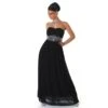 Elegantes Glamour Abendkleid Aus Chiffon Mit Strass Schwarz -Look Motto Verkäufe elegantes glamour abendkleid aus chiffon mit strass schwarz