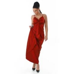 Glamouröses Gala Abendkleid Aus Edlem Satin Rot 11 Glamouröses Gala Abendkleid Aus Edlem Satin Rot -Look Motto Verkäufe glamouroeses gala abendkleid aus edlem satin rot5