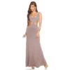 Langes Goddess-Look Maxi-Abendkleid Mit Cut-Outs Cappuccino 2 Langes Goddess-Look Maxi-Abendkleid Mit Cut-Outs Cappuccino -Look Motto Verkäufe langes goddess look maxi abendkleid mit cut outs cappuccino