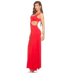 Langes Goddess-Look Maxi-Abendkleid Mit Cut-Outs Rot -Look Motto Verkäufe langes goddess look maxi abendkleid mit cut outs rot5