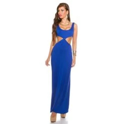 Langes Goddess-Look Maxi-Abendkleid Mit Cut-Outs Royal Blau -Look Motto Verkäufe langes goddess look maxi abendkleid mit cut outs royal blau3