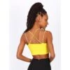 Sexy Bauchfreies Damen Top Mit Gekreuzten Trägern Gelb -Look Motto Verkäufe sexy bauchfreies damen top mit gekreuzten traegern gelb