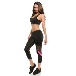 Sexy Crop Sport Top Bauchfrei Sportswear Schwarz -Look Motto Verkäufe sexy crop sport top bauchfrei sportswear schwarz4