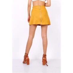 Sexy Damen A-Linien Minirock Aus Wildleder-Imitat Senfgelb 8 Sexy Damen A-Linien Minirock Aus Wildleder-Imitat Senfgelb -Look Motto Verkäufe sexy damen a linien minirock aus wildleder imitat senfgelb3