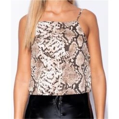 Sexy Damen Cami Spaghettiträger Top Mit Schlangenmuster Braun 15 Sexy Damen Cami Spaghettiträger Top Mit Schlangenmuster Braun -Look Motto Verkäufe sexy damen cami spaghettitraeger top mit schlangenmuster braun7