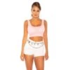 Sexy Damen Sommer Basic Crop Tanktop Rosa -Look Motto Verkäufe sexy damen sommer basic crop tanktop rosa