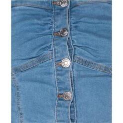 Sexy Damen Träger-Top Aus Jeans Mit Knopfleiste Blau -Look Motto Verkäufe sexy damen traeger top aus jeans mit knopfleiste blau5