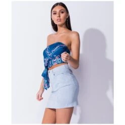 Sexy Kurzer Damen Minirock Aus Cord Hellblau -Look Motto Verkäufe sexy kurzer damen minirock aus cord hellblau4