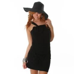 Sexy One-Shoulder Minikleid Kleid Mit Schleifen Schwarz -Look Motto Verkäufe sexy one shoulder minikleid kleid mit schleifen schwarz5