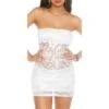 Sexy Party Bandeau Minikleid Aus Spitze Weiß 2 Sexy Party Bandeau Minikleid Aus Spitze Weiß -Look Motto Verkäufe sexy party bandeau minikleid aus spitze weiss