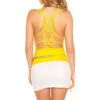 Sexy Träger-Top Mit Edler Stickerei Gelb 2 Sexy Träger-Top Mit Edler Stickerei Gelb -Look Motto Verkäufe sexy traeger top mit edler stickerei gelb