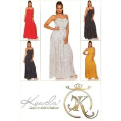 Sommerliches Träger-Maxikleid Mit Polka Dots Senf 13 Sommerliches Träger-Maxikleid Mit Polka Dots Senf -Look Motto Verkäufe sommerliches traeger maxikleid mit polka dots senf6